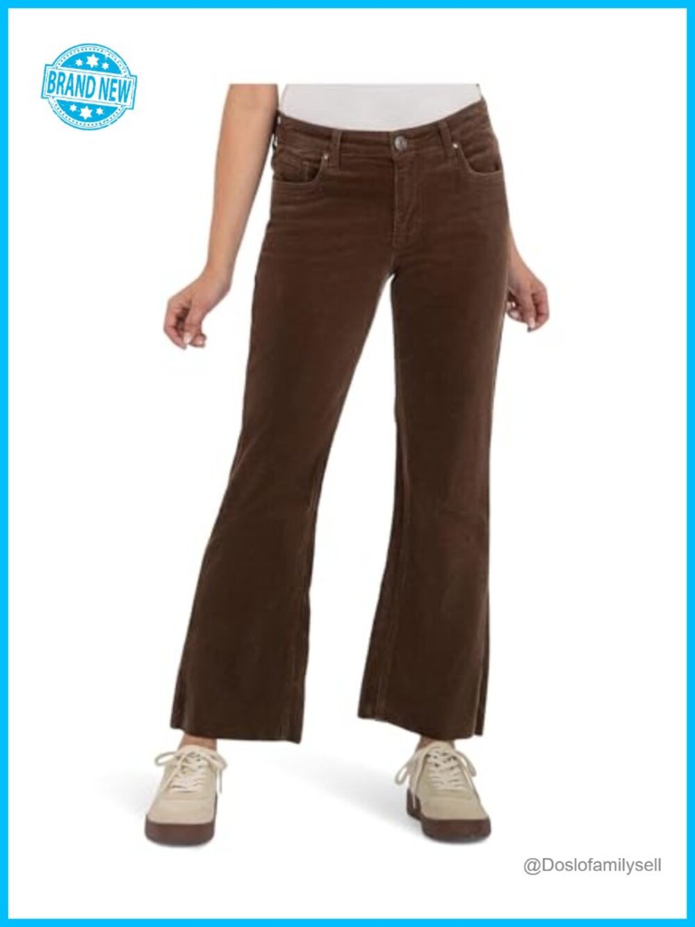 KUT from the Kloth Kelsey Mid Rise Ankle Flare Jeans